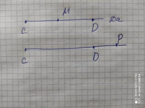 75. Отметьте в тетради точки С и Д проведите прямую СД. Отметьте на отрезке СД точку М. Лежит ли эта