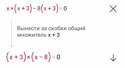 Распишите, подалуйста, подробно процесс выноса за скобки общего множителя x+3. Не совсем понимаю, ка