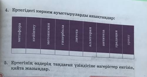 6 класс(Қазақ әдебиеті)27 бет 4,5тапсырма Аяз би ертегісі