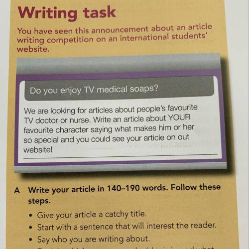 Do you enjoy TV medical soaps? We are looking for articles about people's favourite TV doctor or nur