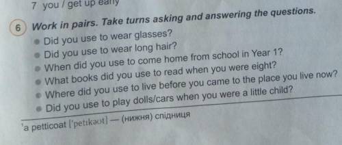 Take turns asking and answering the question ​