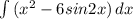 \int\limits{(x^{2}-6sin2x )} \, dx