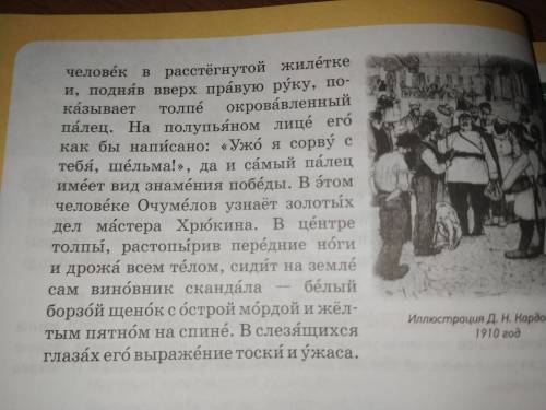 1) Что наблюдает Очумелов? Какая картина разворачивается перед ним? 2) Почему городовой обращается к