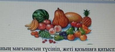 Кокенистин атын бир катарга жемистердин атын бир катарга жазу керек еди комектесип жиберинизши ​