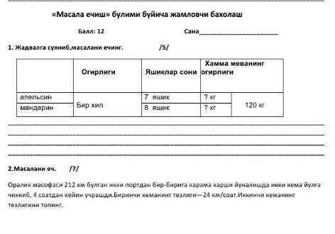 Илтимос манашу иккита масалани ечиб берингларчи Тез керак эди.​