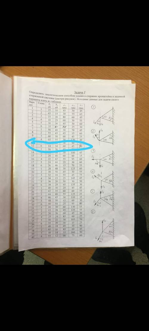Решите задачу по тех механике. 12 вариант