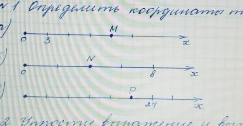 Определи координаты точек M,N,P​