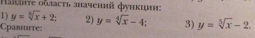 Найдите область значений функций, алгебра 10 класс ​