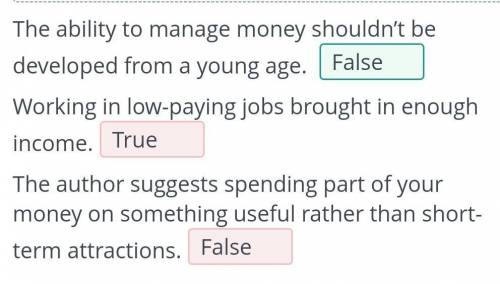 The ability to manage money shouldn’t be developed from a young age.  Working in low-paying jobs bro