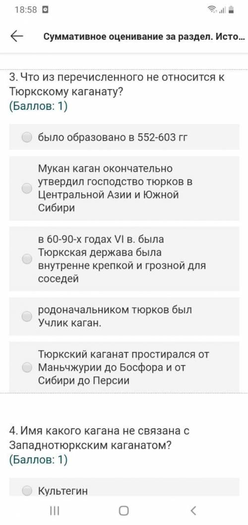 Что из перечисленного не относится к тюрскому каганату?