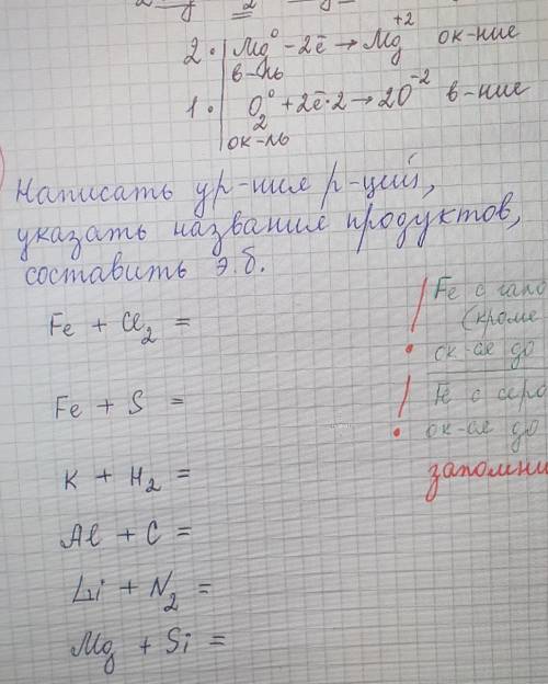 Составьте уравнение реакции , указать название продуктов, составить эб.​