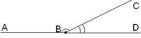 Определи ∢DBC, если ∢CBA=100°. ∢DBC= °.