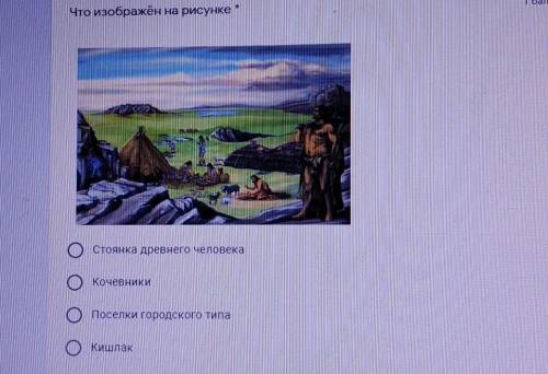 Что изображено на рисунке стоянка древнего человека Кочевник посёлок городского типа Кисляк кишлак​