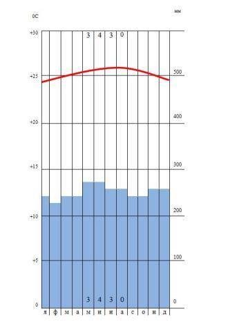 По плану опишите каждый свою климатограмму и сделайте вывод и типе климата изображённого на ней.План