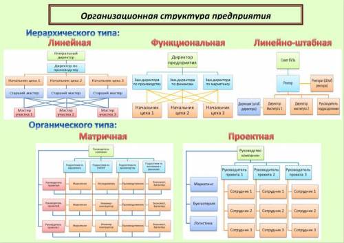 Какая организационная структура применяется для крупных проектов Определите, в каких организационных структурах допущена ошибка или какие из них 