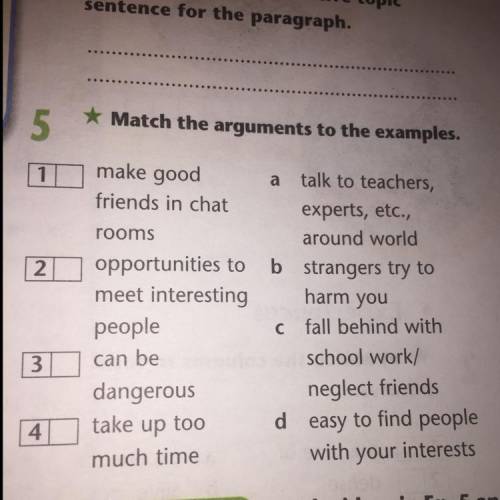 Match the arguments to the examples