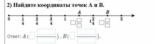 Найдите координаты точек А и В​