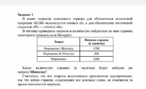 В языке запросов поискового сервера для обозначения логической операции «ИЛИ» используется символ «|