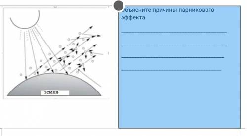 Объясните причины парникового эффек​