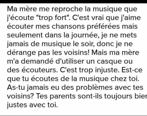 Vous expliquez par écrit la transformation de votre quartier, de votre ville, de votre région.Нужно