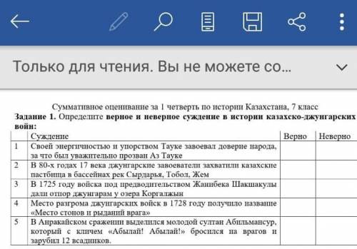 Определите верное и неверное суждения в истории казахско-джунгарских войн​