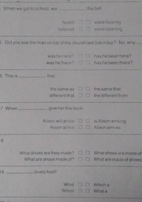 In each question only one of the four answer​