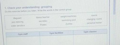 .1. CHECK YOUR UNDERSTANDING: GROUPING DO THIS EXERCISE​