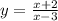 y = \frac{x + 2}{ x - 3}