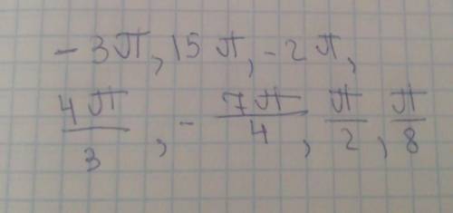 Изобразите на числовой окружности точку которая соответствует заданному числу (сделать рисунок ) ​