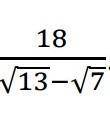 Освободитесь от иррациональности в знаменатели дроби:​