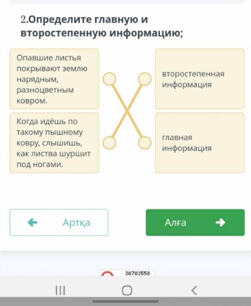 Определите главную и второстепенную информацию​