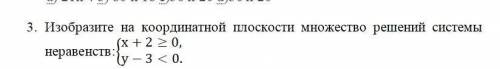 у меня суммативка. Изобразите на координатной плоскости множество решений системы неравенств.