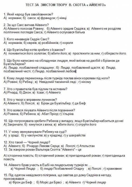 УЖЕ 7 КОНТРОЛЬНАЯ ЗА ДЕНЬ Я УЖЕ НЕ МОГУ ОТ ШТО ЕСТЬ Айвенго В.Скотт