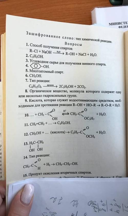 Составьте кроссворд по этим вопросам