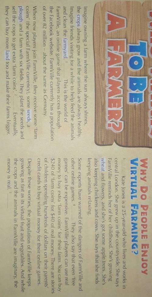 4 VOCABULARY Match the highlighted nouns in the text with the definitions below.1 the area next to t
