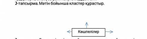 Составить кластер на тему« Көшпелілер»​