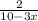 \frac{2}{10-3x}