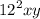 {12}^{2} xy