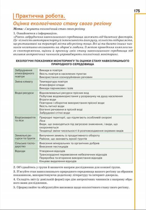 Оцінка екологічного стану свого регіону, якщо хтось вже робив киньту