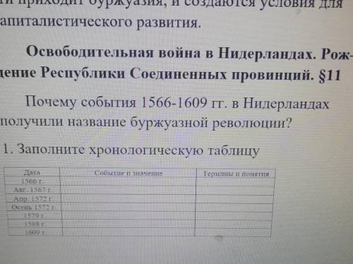 Всеобщая история нового времени. умоляю прмогите. еще надо сделать вывод:почему события 1566-1609Гг.