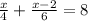 \frac{x}{4} + \frac{x - 2}{6} = 8