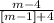 \frac{m-4}{[m-1]+4}