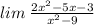 lim \: \frac{2x {}^{2} - 5x - 3}{ {x}^{2} - 9}