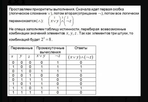 Выберите те выражения, которые дают значение TRUE, если X = True, Y = False, Z = True(X and Y) or no