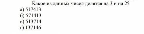С решением.Какое из данных чисел делятся на 3 и на 2​