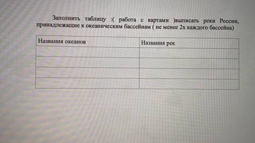 Выписать реки России принадлежащие к океаническим бассейнам
