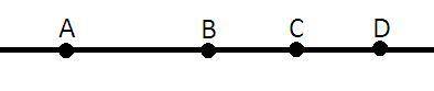 На прямой отмечены точки A, B, C и D. Точка С – середина отрезка BD; точка B – середина отрезка AD.