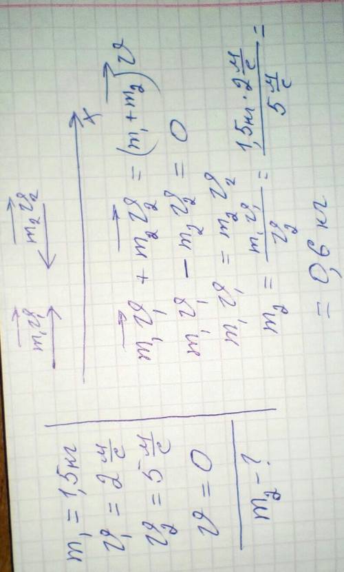 Два стальных шара в результате столкновения остановилась масса большего шара1,5 кг какова масса мень