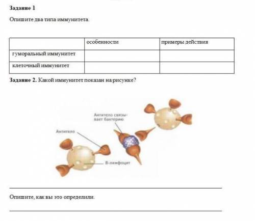 Опишите два типа иммунитета. 2. Какой иммунитет показан на рисунке?