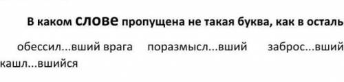 В каком слове пропущена не такая буква как в остальных ЭТО